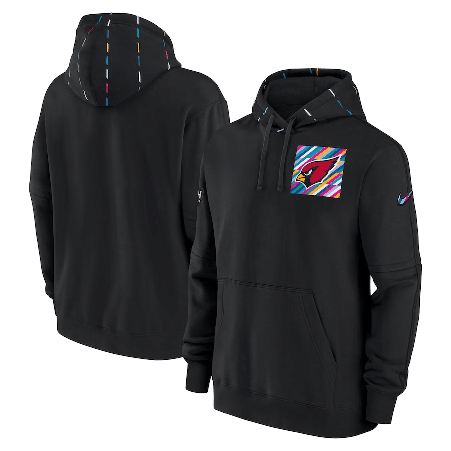Men's Arizona Cardinals Black 2023 Crucial Catch Club Pullover Hoodie Men's Arizona Cardinals Black 2023 Crucial Catch Club Pullover Hoodie